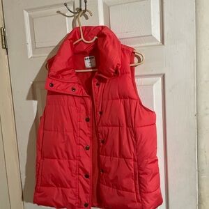 Old Navy Coral Puffer Vest